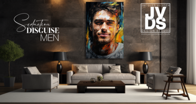 Seduction Disguise - Abstract Man Canvas Design