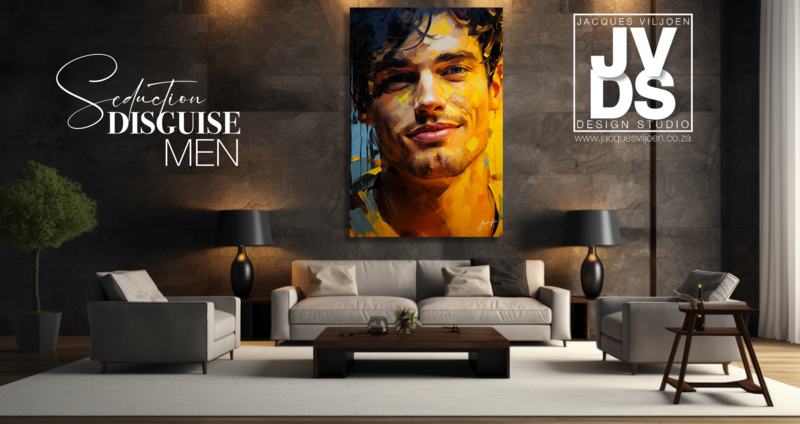 Seduction Disguise - Abstract Man Canvas Design