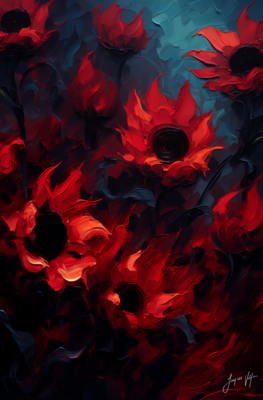 ABSTRACT FLOWERS - DIVINE ANTHOLOGY CANVAS COLLECTION