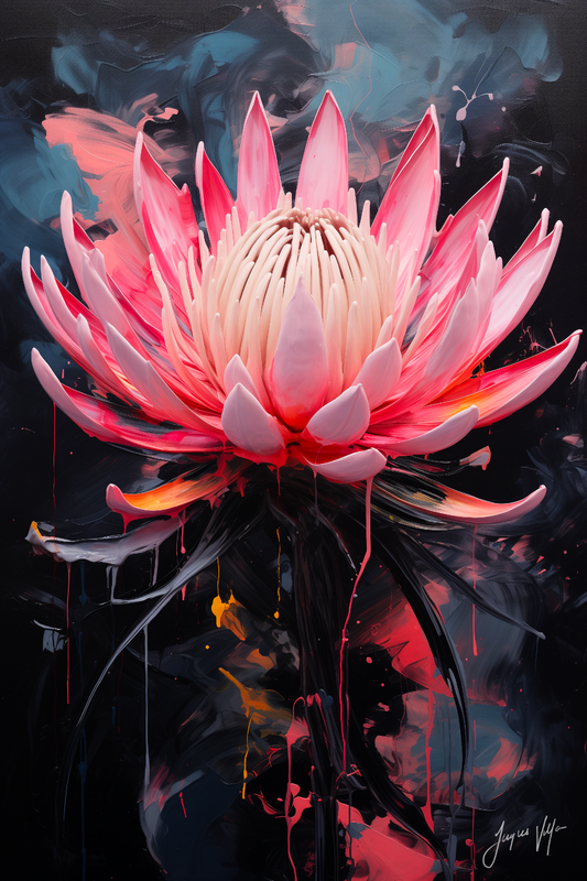 Protea Anthology Abstract Canvas Design