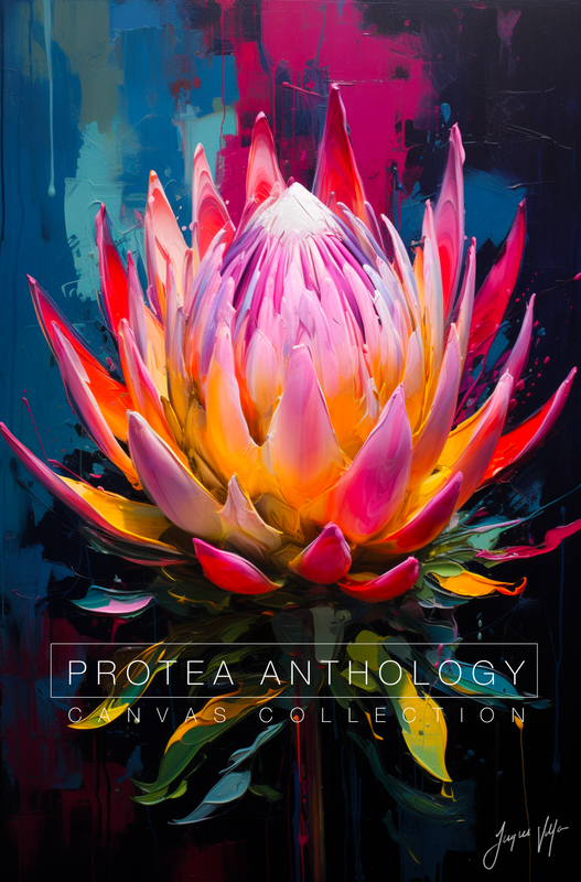 Protea Anthology Abstract Canvas Design