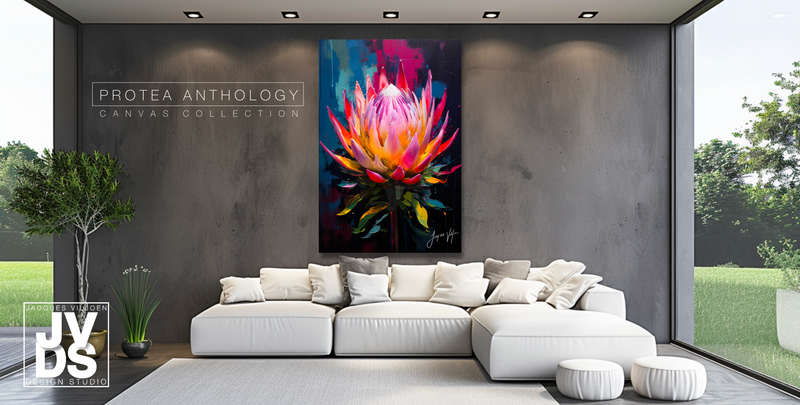 Protea Anthology Abstract Canvas Design
