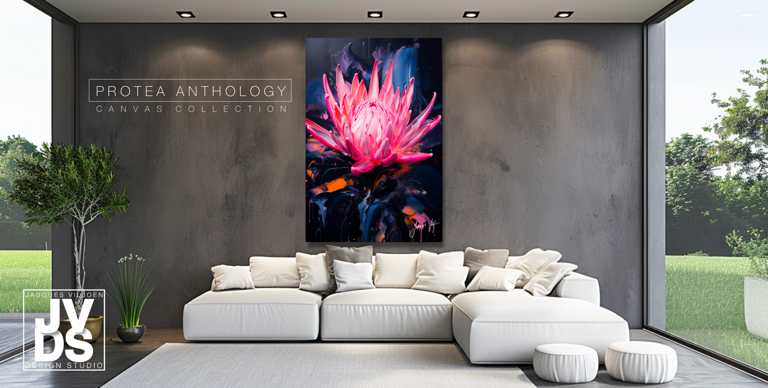 Protea Anthology Abstract Canvas Design