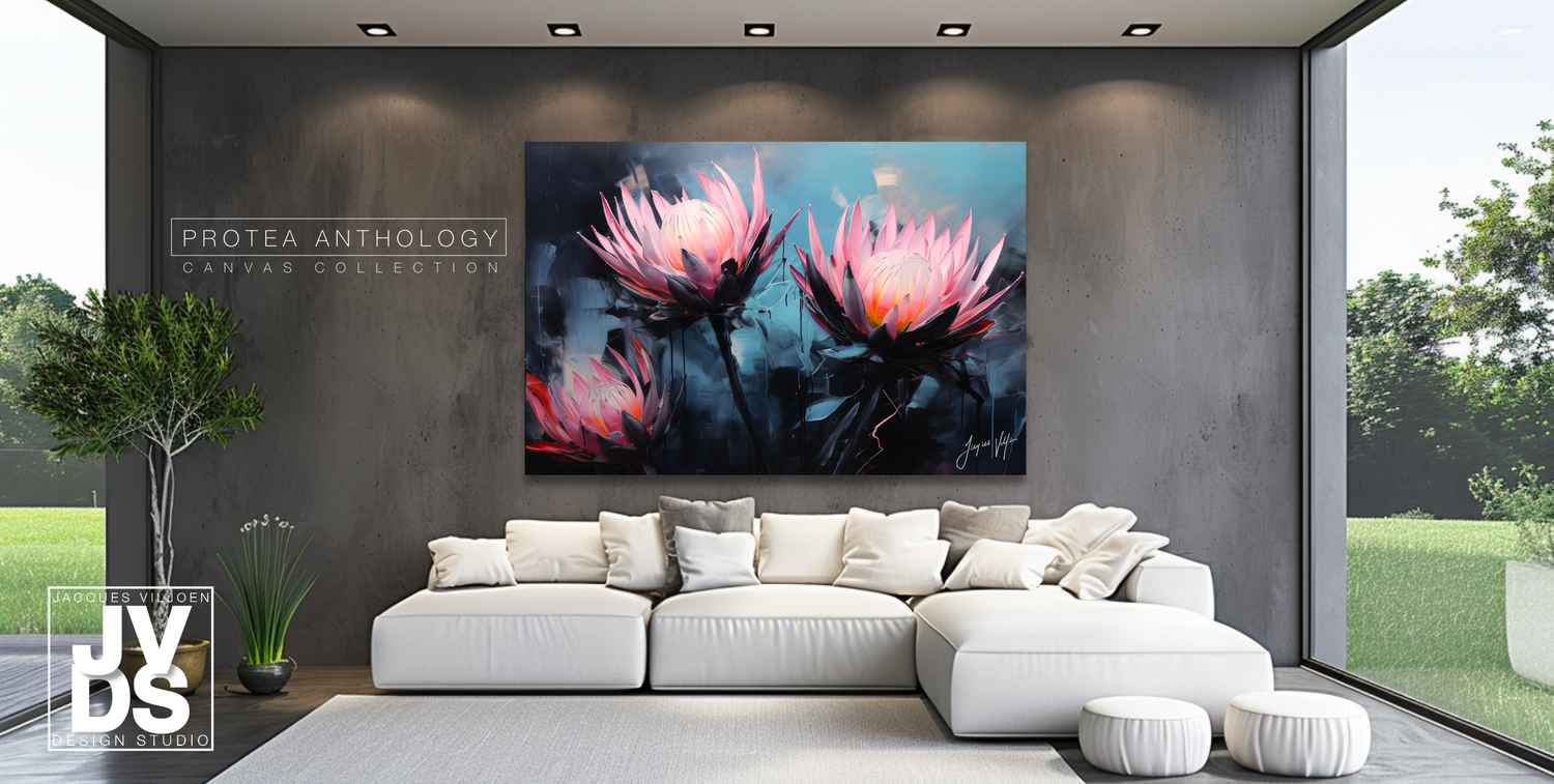 Protea Anthology Abstract Canvas Design