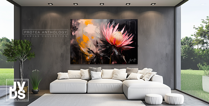Protea Anthology Abstract Canvas Design