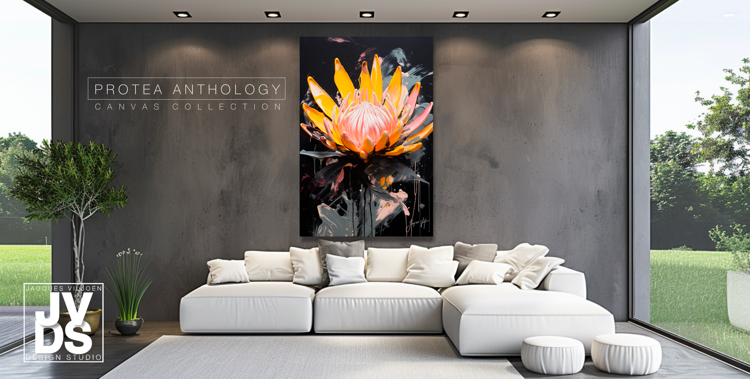Protea Anthology Abstract Canvas Design