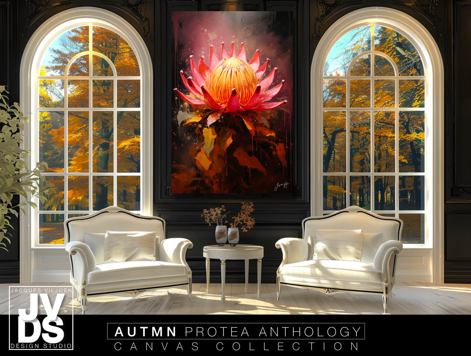 Autumn Protea Anthology Canvas Design - A0 Limited Edition
