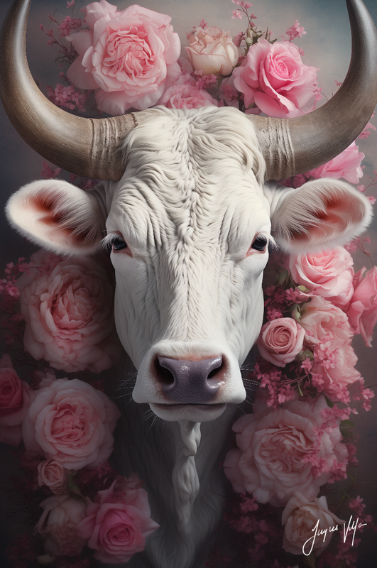 David Austin Rose Nguni Canvas Design