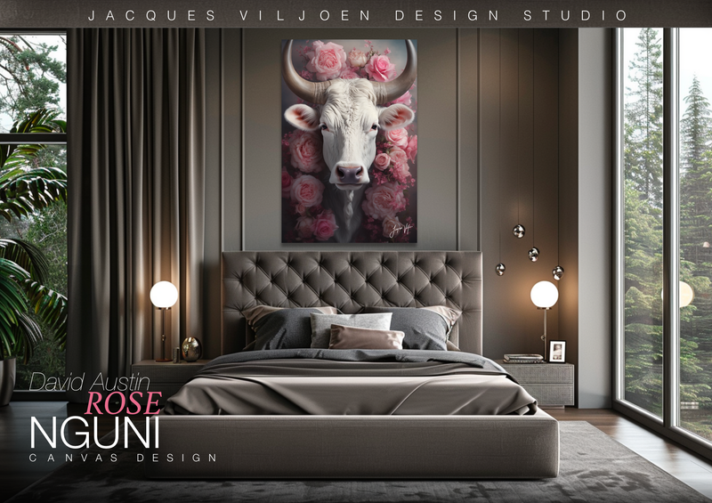David Austin Rose Nguni Canvas Design