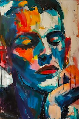 ABSTRACT ART PORTRAIT PRINTS