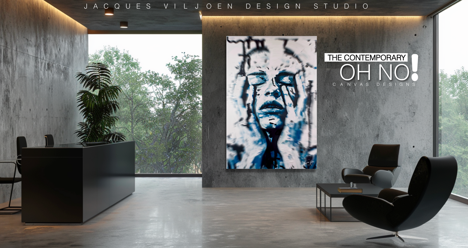 The Contemporary &quot;OH NO!&quot; Canvas Design Print