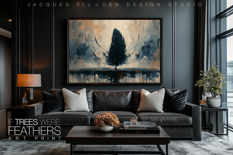 If Trees were Feathers Canvas Art Print