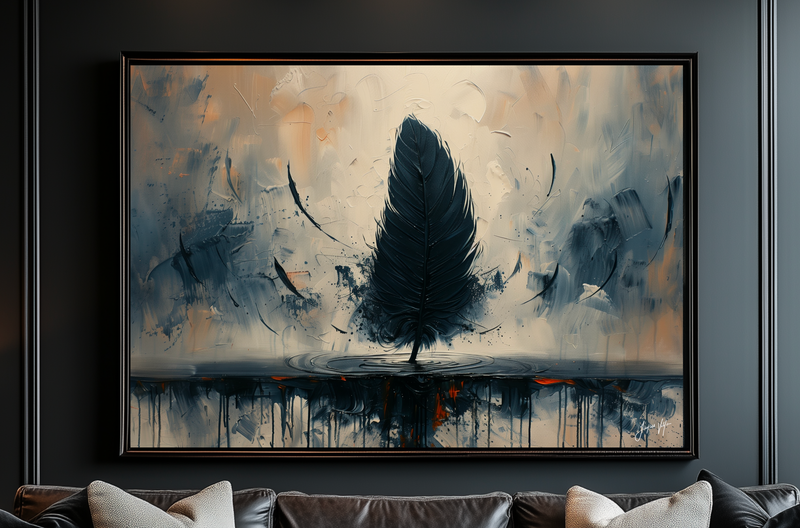If Trees were Feathers Canvas Art Print
