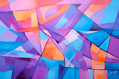 Compartmentalize Abstract Canvas Wall Art Design