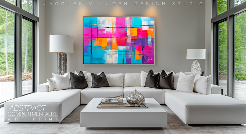 Compartmentalize Abstract Canvas Wall Art Design