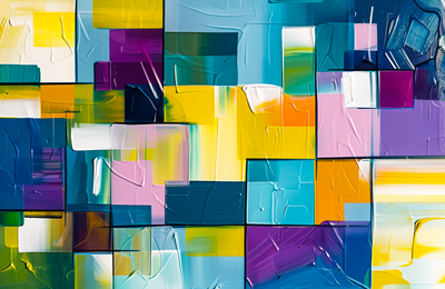 Compartmentalize Abstract Canvas Wall Art Design
