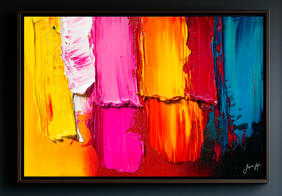 Compartmentalize Abstract Canvas Wall Art Design