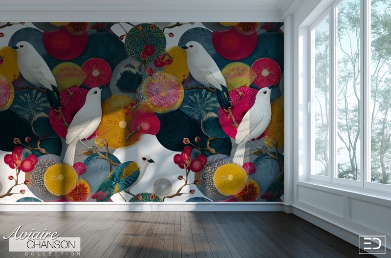 Aviaire Chanson Wallpaper Design Collection