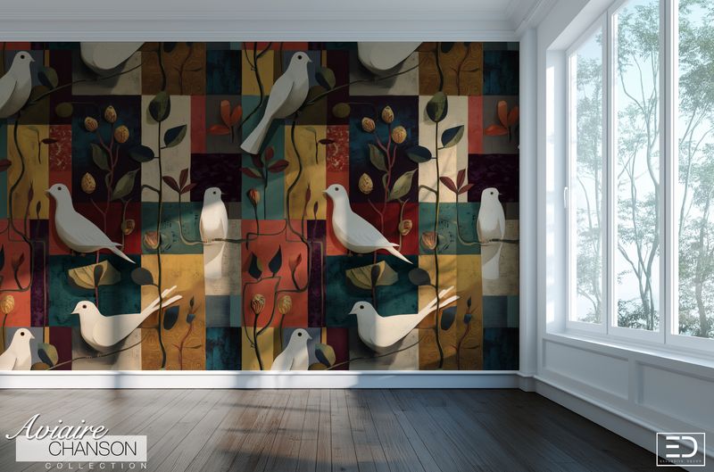 Aviaire Chanson Wallpaper Design Collection