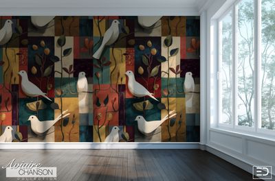 Aviaire Chanson Wallpaper Design Collection