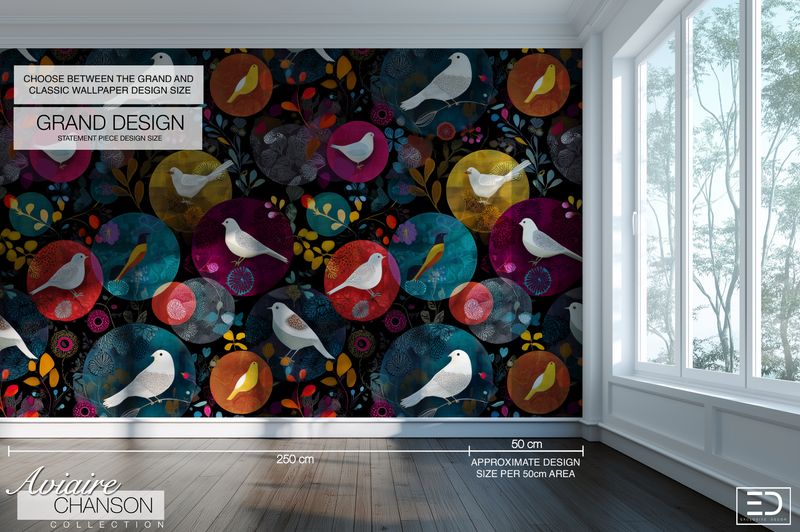 Aviaire Chanson Wallpaper Design Collection