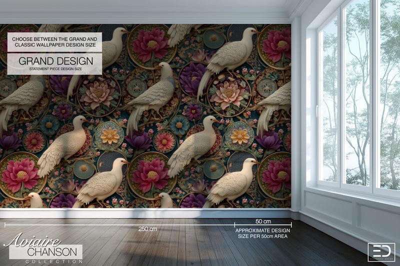 Aviaire Chanson Wallpaper Design Collection