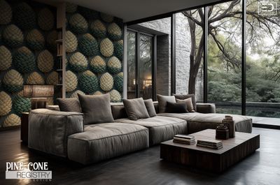 Pine Cone Registry Wallpaper Design