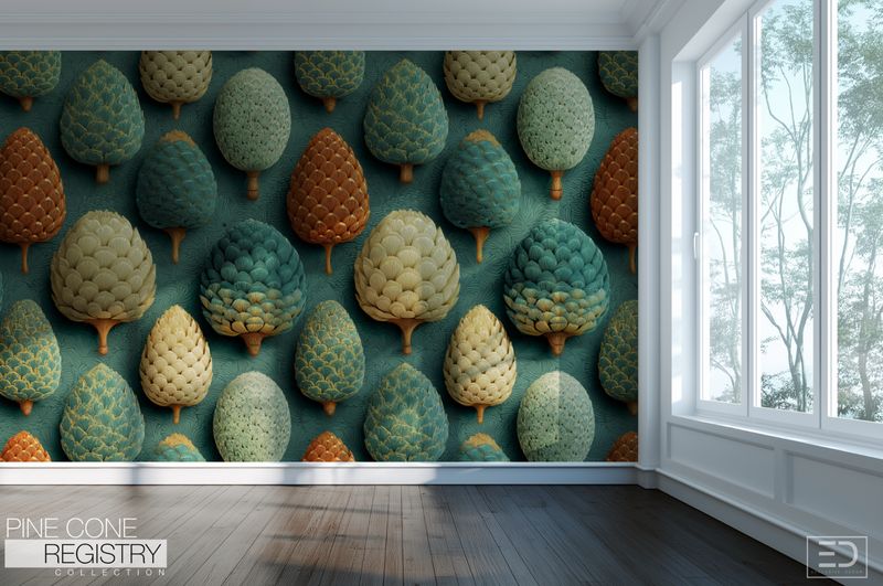 Pine Cone Registry Wallpaper Design