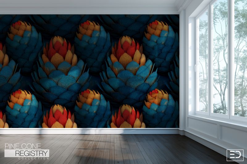 Pine Cone Registry Wallpaper Design