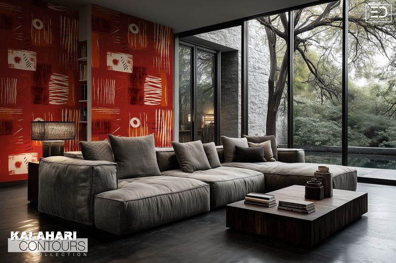 Kalahari Contours Wallpaper Design