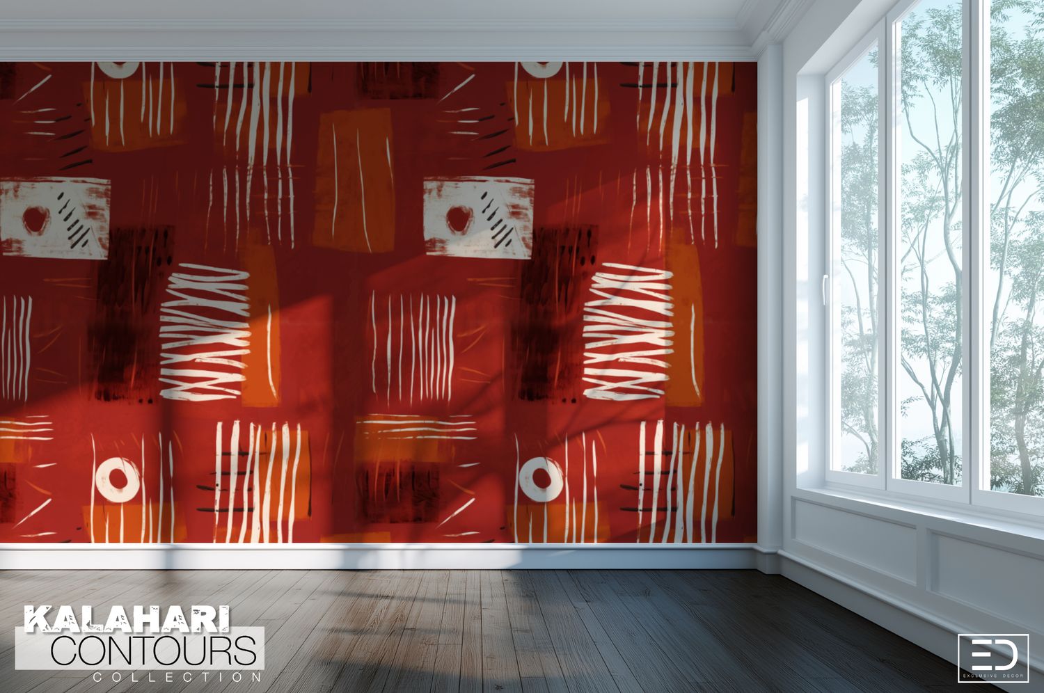 Kalahari Contours Wallpaper Design