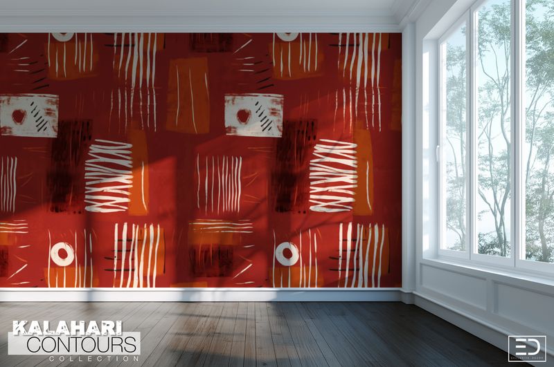 Kalahari Contours Wallpaper Design