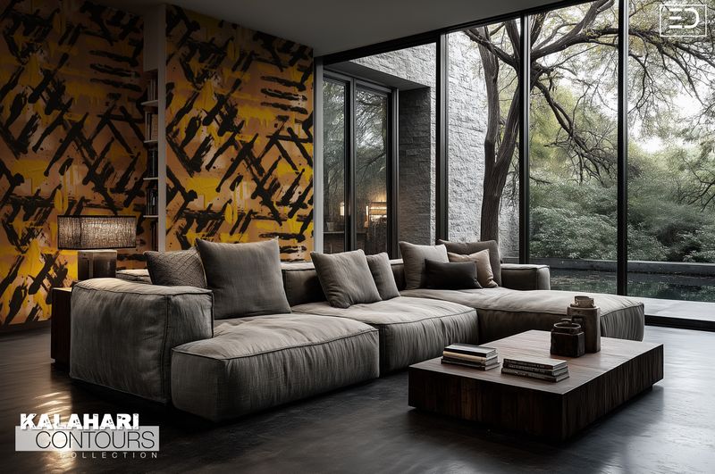 Kalahari Contours Wallpaper Design