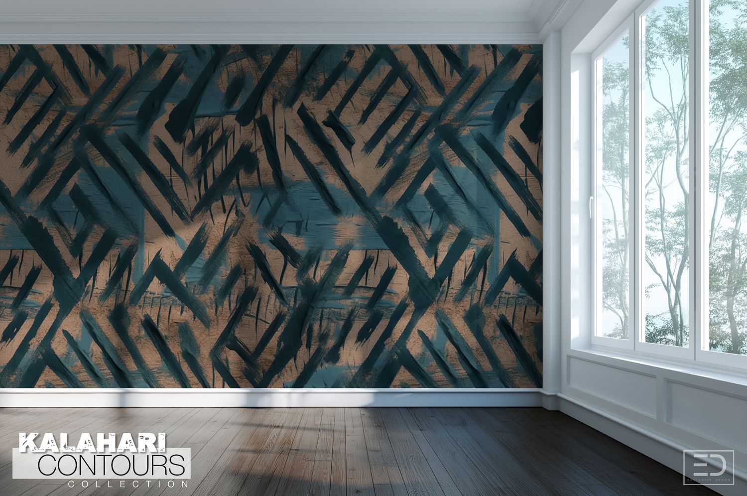 Kalahari Contours Wallpaper Design
