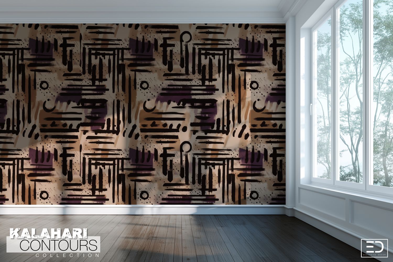 Kalahari Contours Wallpaper Design