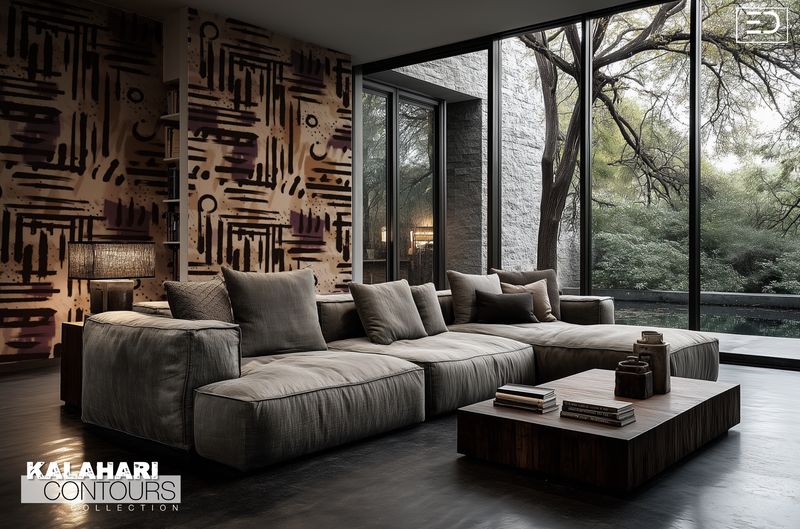 Kalahari Contours Wallpaper Design
