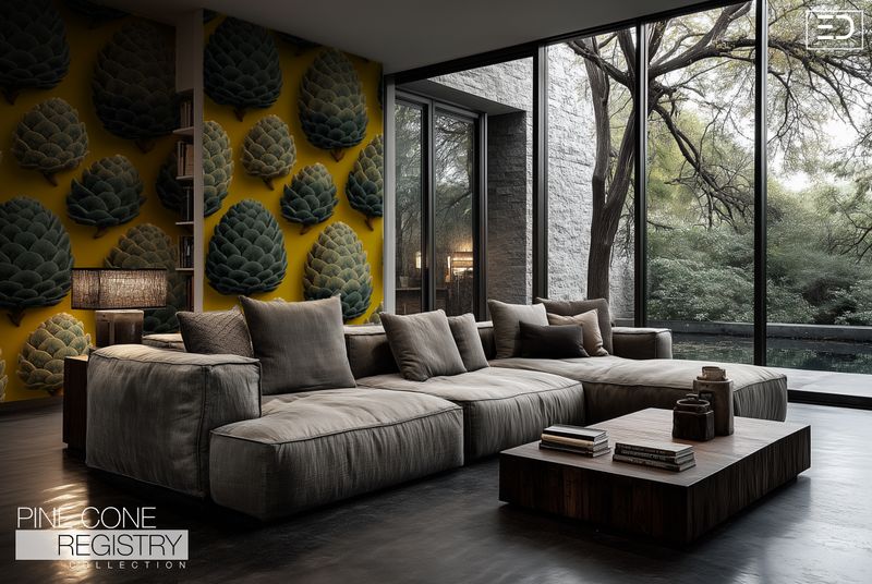 Pine Cone Registry Wallpaper Design