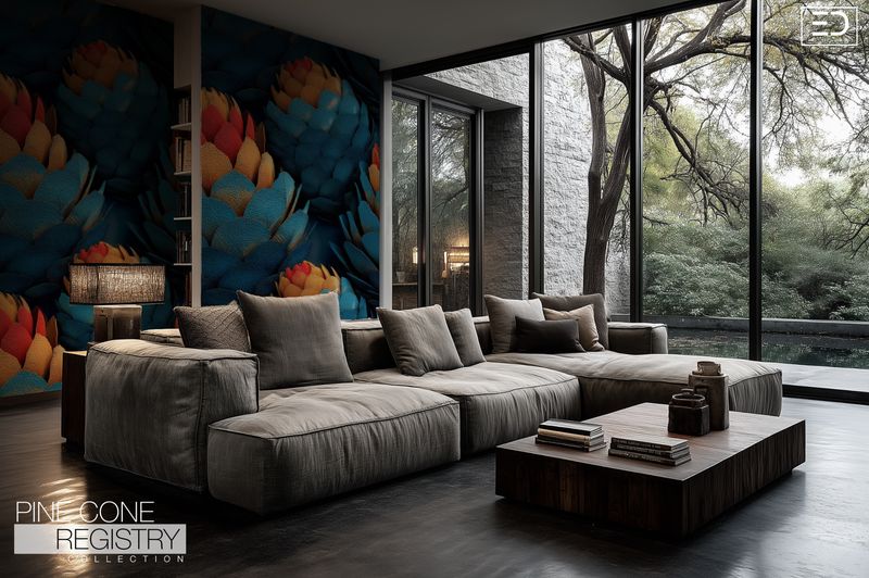 Pine Cone Registry Wallpaper Design