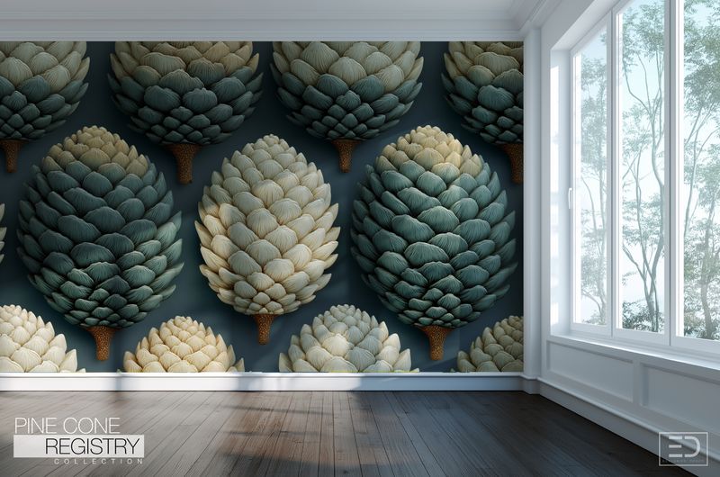 Pine Cone Registry Wallpaper Design
