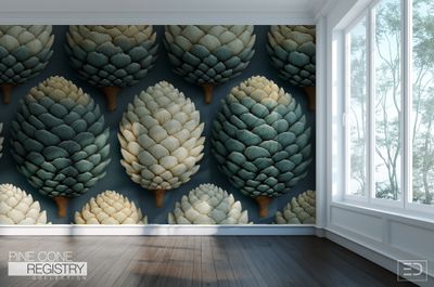 Pine Cone Registry Wallpaper Design