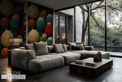 Pine Cone Registry Wallpaper Design