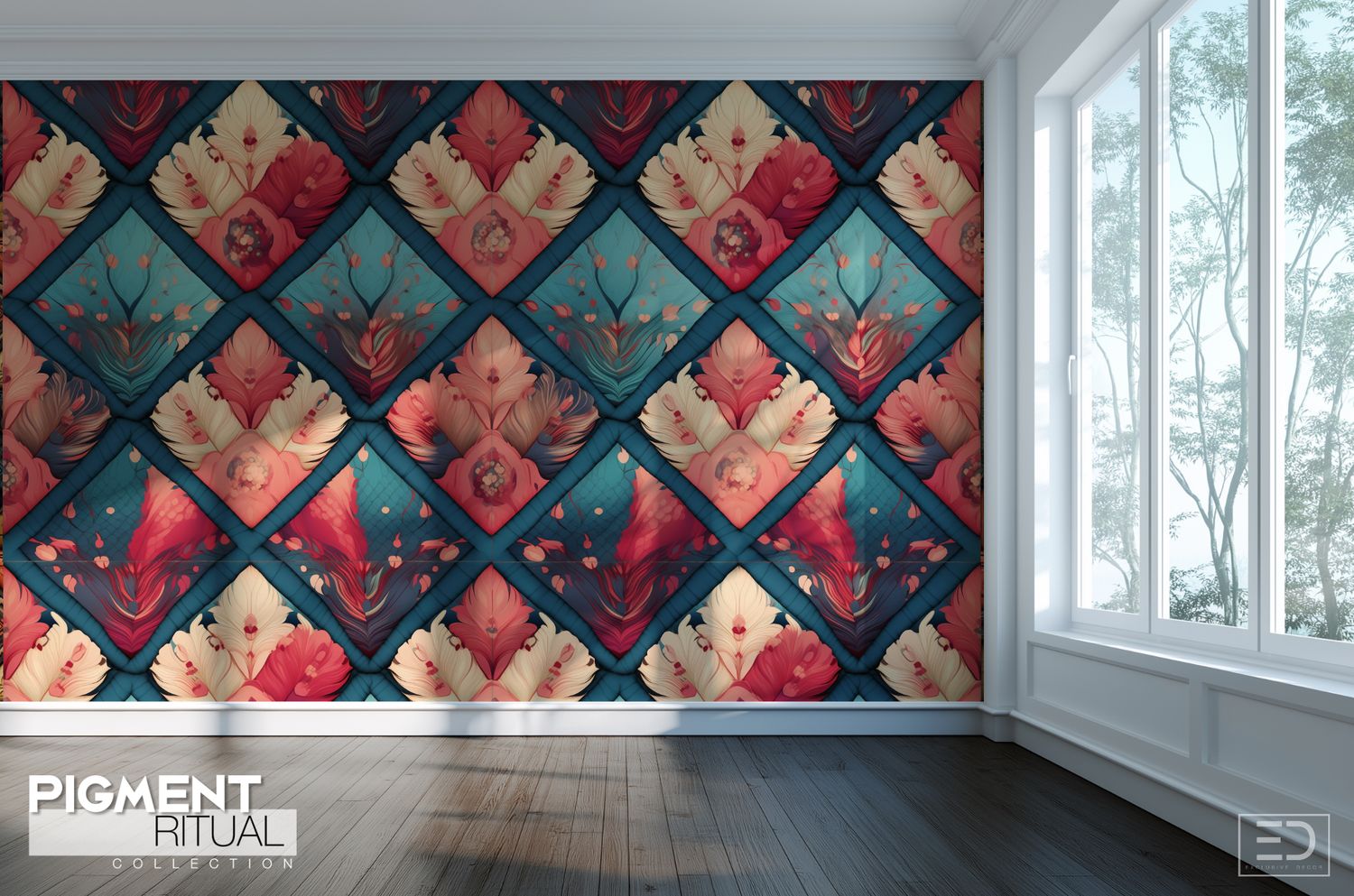 The Pigment Ritual Wallpaper Design