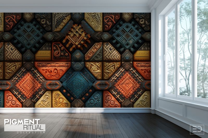 The Pigment Ritual Wallpaper Design
