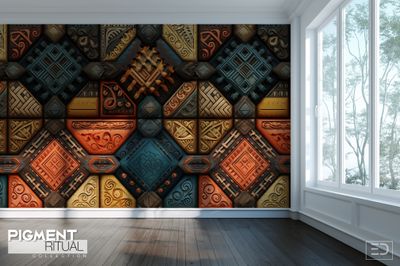 The Pigment Ritual Wallpaper Design