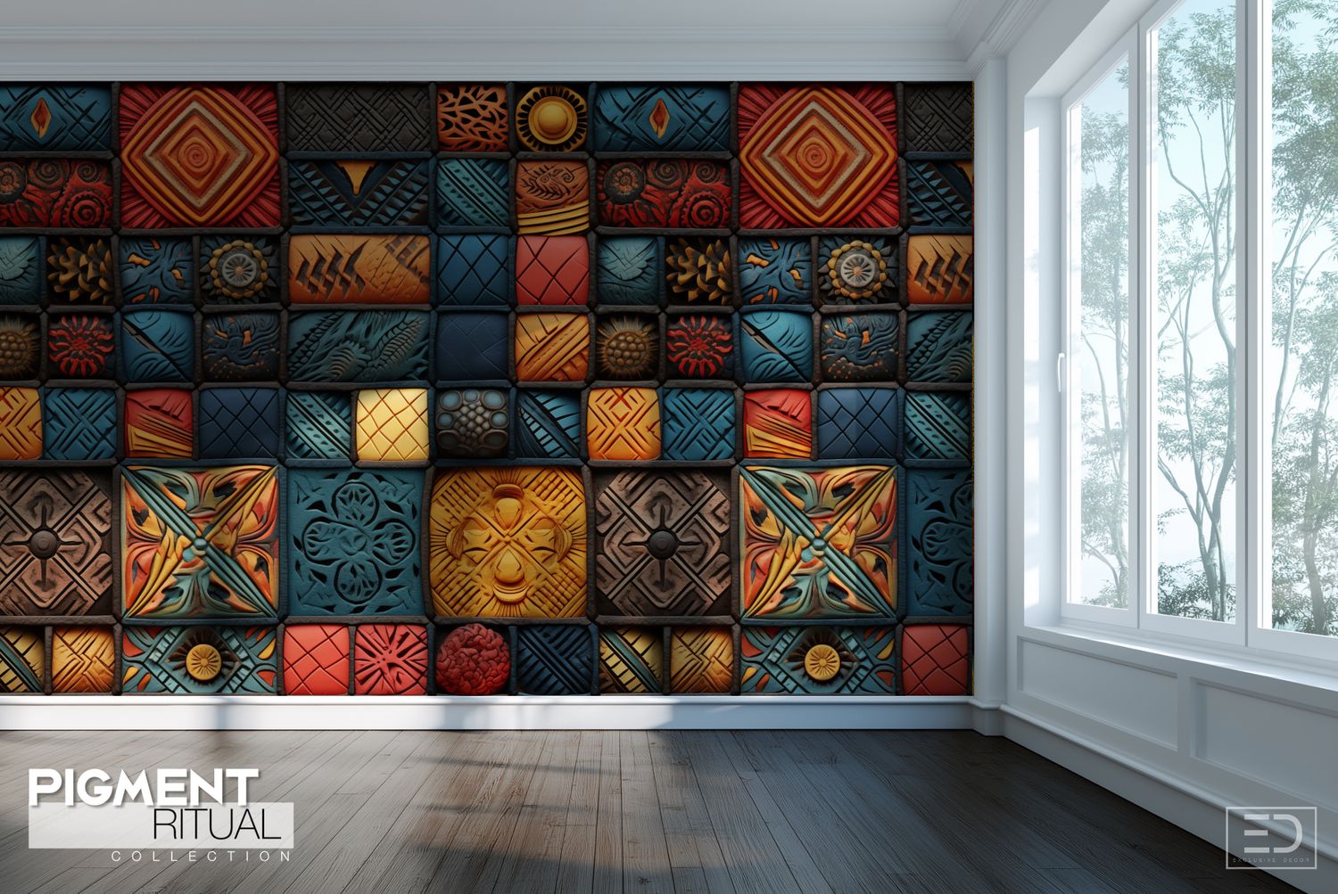 The Pigment Ritual Wallpaper Design