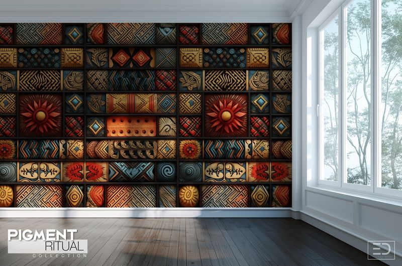 The Pigment Ritual Wallpaper Design