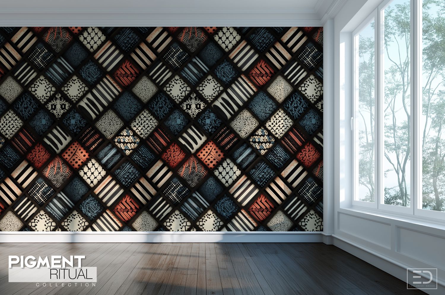 The Pigment Ritual Wallpaper Design