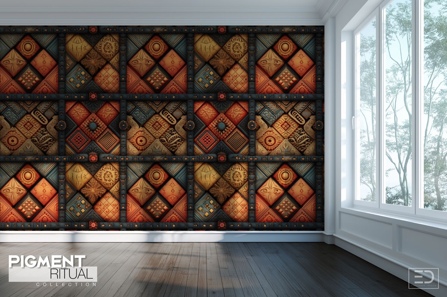 The Pigment Ritual Wallpaper Design