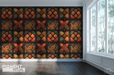 The Pigment Ritual Wallpaper Design