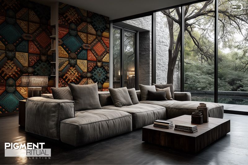 The Pigment Ritual Wallpaper Design